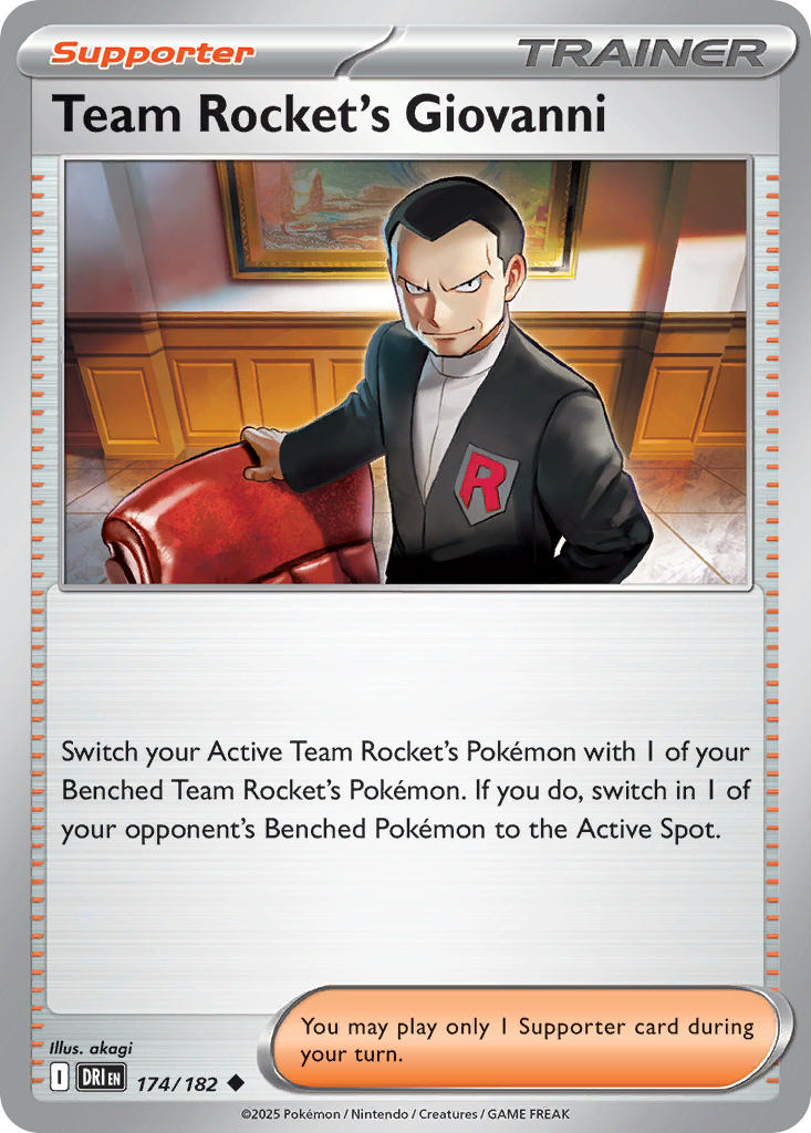 Destined Rivals Team Rocket's Giovanni [Prize-Pack] Pokémon card